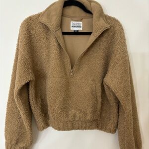 American Eagle Outfitters Tan Teddy Jacket